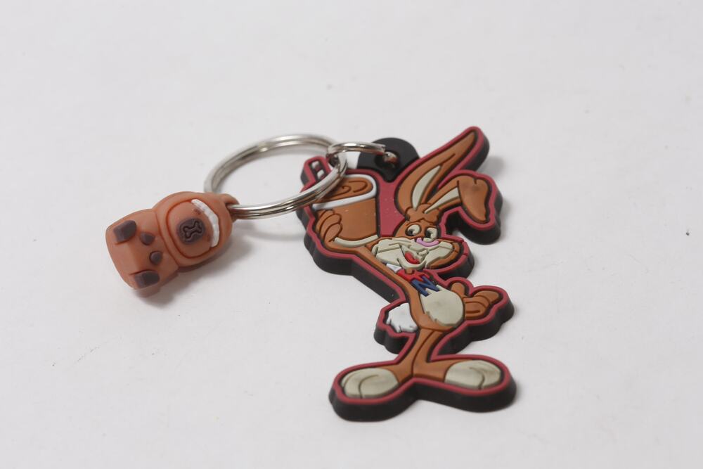 Nestle Nesquik Quicky Chocolate Bunny Keychain Collectible ~ 260917-WH 607